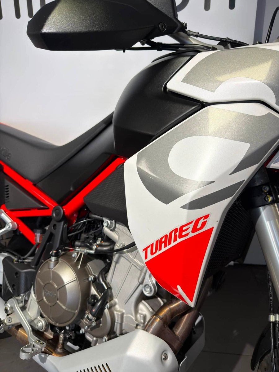 Inmotionje's tweet photo. * Long-travel suspension for excellent comfort and off-road performance
* Lightweight chassis offering exceptional handling

2025 Aprilia Tuareg 660
500 miles
£8,995
Finance arranged, subject to status

https://t.co/IRcl6fP3oe https://t.co/CluLkCnsBq