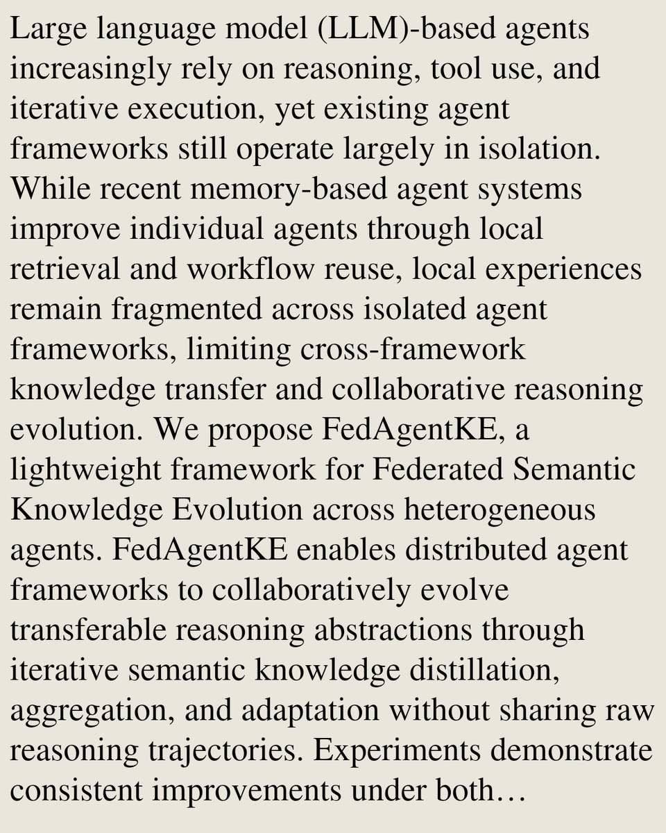 Multiagent Systems Papers tweet media