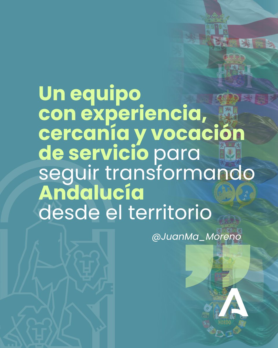 AndaluciaJunta's tweet photo. 📡@JuanMa_Moreno: Toman posesión los delegados del Gobierno de la Junta en las ocho provincias.

Un equipo con experiencia, cercanía y vocación de servicio para seguir transformando Andalucía desde el territorio. 

Que nuestras delegaciones sean operativas para los ciudadanos. https://t.co/lTSYbkcgRL