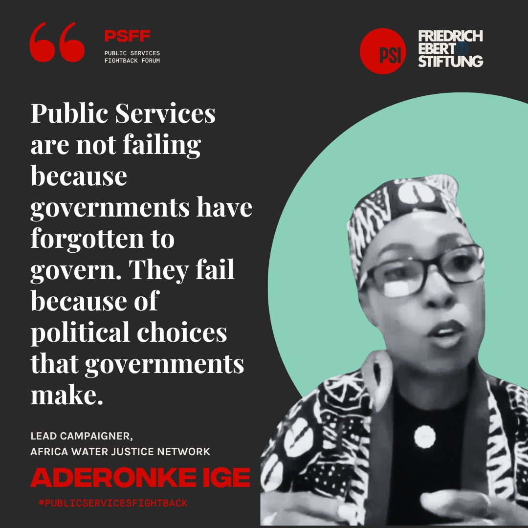 PSIglobalunion's tweet photo. .@aderonkeige speaks about her experience of organising and how to build a narrative that favours public services as against privatisation.
#PublicServicesFightback #PSFF https://t.co/O21kPyRrY4