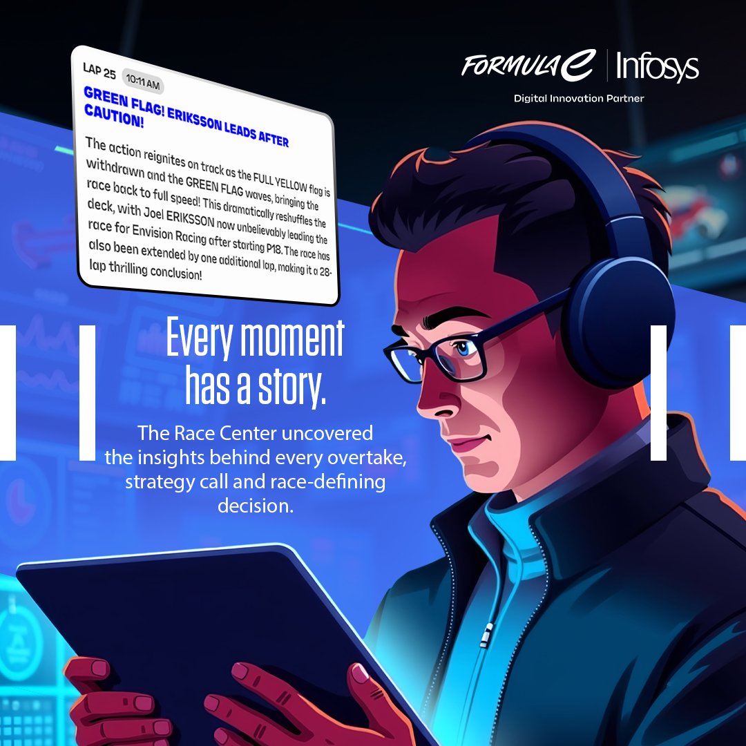 Infosys's tweet photo. Shanghai gave us unforgettable moments. Now, the championship heads to Tokyo. ⚡
Follow every battle, every insight and every story with Race Center as Formula E prepares for another electrifying double header action. https://t.co/lSCBVuhoGO
#InfosysXFormulaE #NavigateYourNext https://t.co/PUEia0tk79