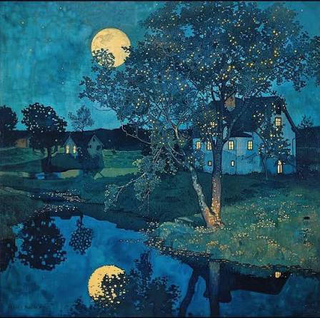 dianadep1's tweet photo. Kaoru Yamada🎨 Moonlight night. https://t.co/vLHjH4XEZm