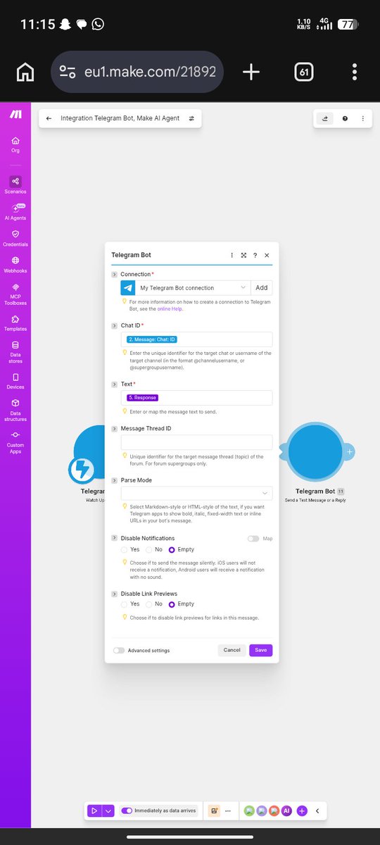 bethrand46086's tweet photo. My tech skill journey with Apexium technologies, I built a Telegram Ai automation bot using https://t.co/3HIxW1IgDX, it was a whole lot experience and learnt a lot at the same time, still Grateful for this opportunity @ApexiumTechLtd
#ApexiumTechnologies #Aiautomation #ApexiumDSF https://t.co/YsKOOlvTjP
