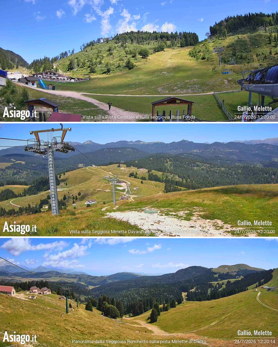 AsiagoIt's tweet photo. IN DIRETTA DA #LeMelette!!! 🎥⛰️
Non 1… non 2… ma ben 3 NUOVE #WebcamLive! 😍

🎥 https://t.co/cTzKGvJPgR

🎥 https://t.co/ar5oAqznoR

🎥 https://t.co/PepPilqFzB

Tutte le WEBCAM LIVE di #Asiagoit qui 👉 https://t.co/gqmVWEEvNz

#Gallio #AltopianodiAsiago #montagna https://t.co/4EslxnT9FK
