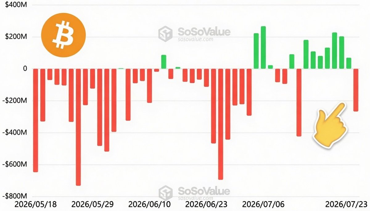 BitcoinArchive's tweet photo. JJUST IN: Bitcoin ETFs sold $225 million on Thursday

🟠 Weekly inflows remain positive at $275 million
🟠 Still time to close a 3rd consecutive week of inflows https://t.co/LxVKMRmFoY