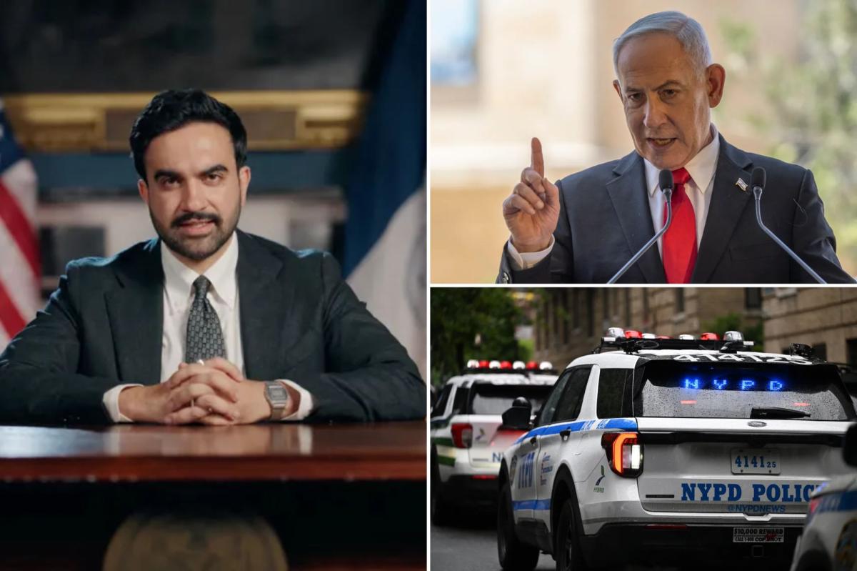 nypost's tweet photo. Cops fume as Mamdani urges New Yorkers to take to streets to protest Netanyahu after arrest fail: 'Edge of chaos' https://t.co/C2PrbVK6zw https://t.co/Yv3neiM4Gu