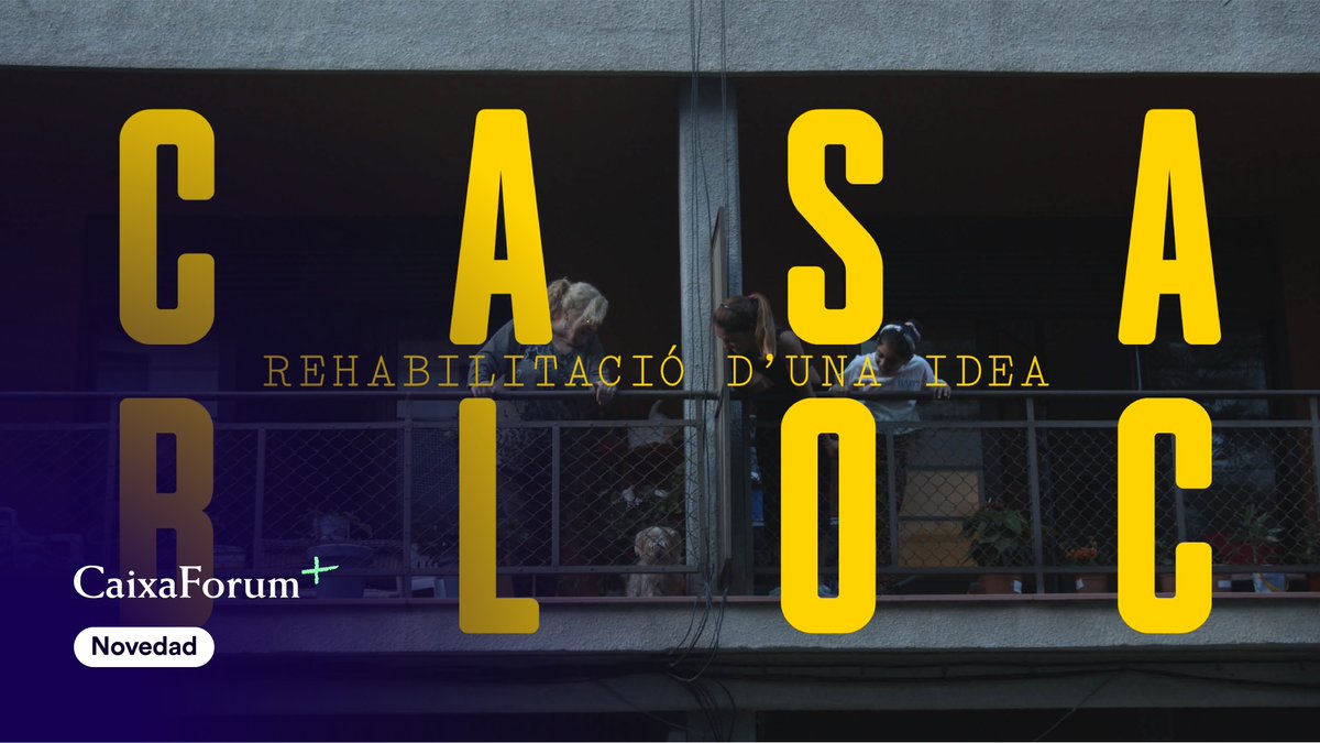 CaixaForum's tweet photo. @FundlaCaixa Llega a #CaixaForumPlus ”Casa Bloc”, el documental sobre el primer bloque de vivienda social en España. Una mirada a la historia de este icono de la arquitectura racionalista, desde su origen en los años 30 hasta su rehabilitación actual.
➡ https://t.co/6ZPKHi7r6R https://t.co/rM6cQdb5wL