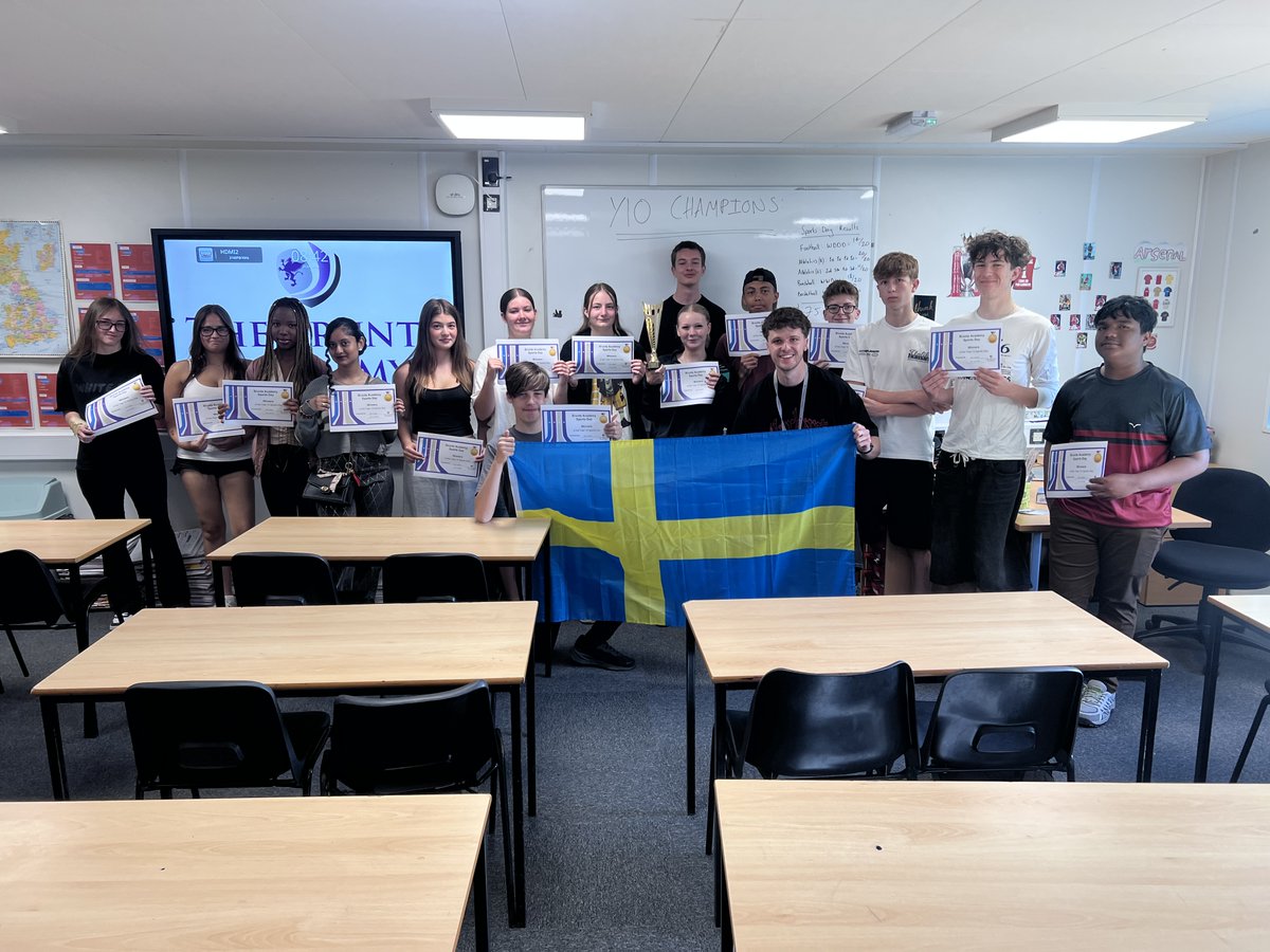 BruntsAcademy's tweet photo. After an amazing sports day with all students showing resilience and respect the results are in for the winners
Year 7- Mrs Conley 7-10
Year 8- Ms Taylor 8-8
Year 9- Mr Arif 9-7
Year 10- Mr Peters 10-4
Overall champions- Mexico
Well done to all athletes and performers ! https://t.co/tP9wrI9o5f