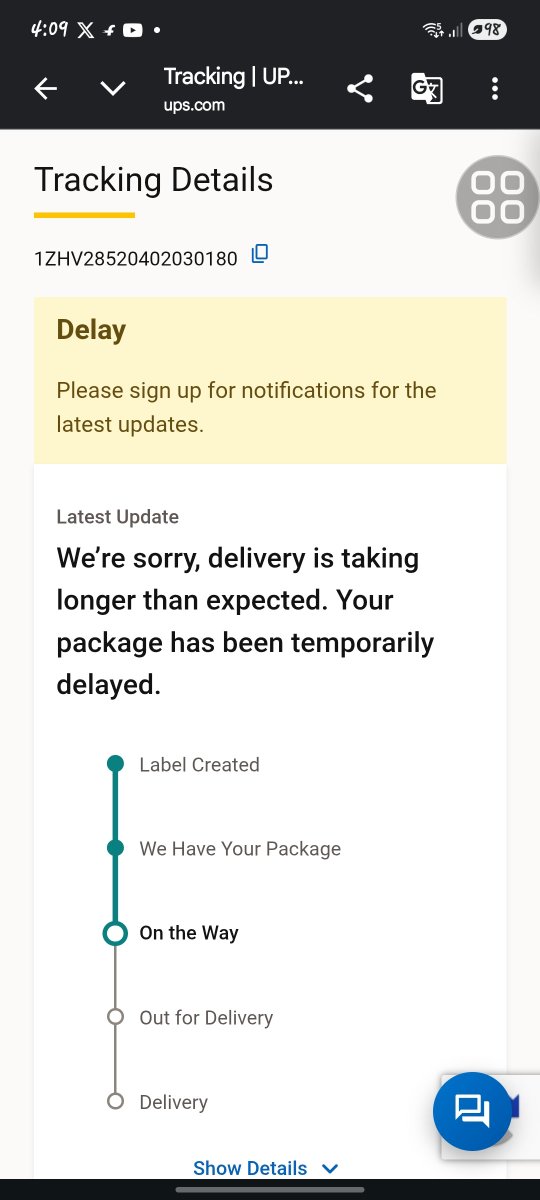 cuteruchi39's tweet photo. @UPS I never wanted to use UPS service. They always have the same message. They'd deliver the goods within a month if they continued like this.@UPS @DTDCIndia @BlueDart_ https://t.co/aBvPpDs2kg