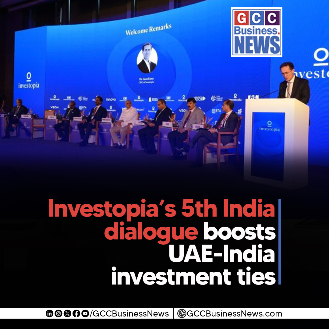 GCCBusinessNews's tweet photo. Investopia's fifth India dialogue in Ahmedabad strengthens UAE-India investment ties across AI, manufacturing, tourism, and logistics.
https://t.co/i29O8WzcWl
#Investopia #UAEIndiaRelations #InvestopiaDialogue #Ahmedabad #LuluGroup #EMSTEEL #Marjan @Economyae https://t.co/o4NPzQeJcH