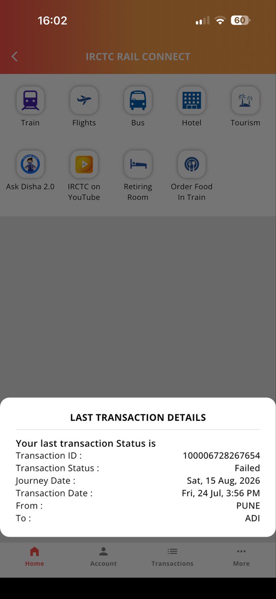 practicological's tweet photo. @IRCTCofficial 
Tried booking ticket twice, payment got deducted yet the tickets weren’t booked, due to this failure i might loose on the availability of seats.
Details of both failed transaction attached, how can you help me with refund and booking of tickets? Its urgent and imp https://t.co/0P5eRrr9AI