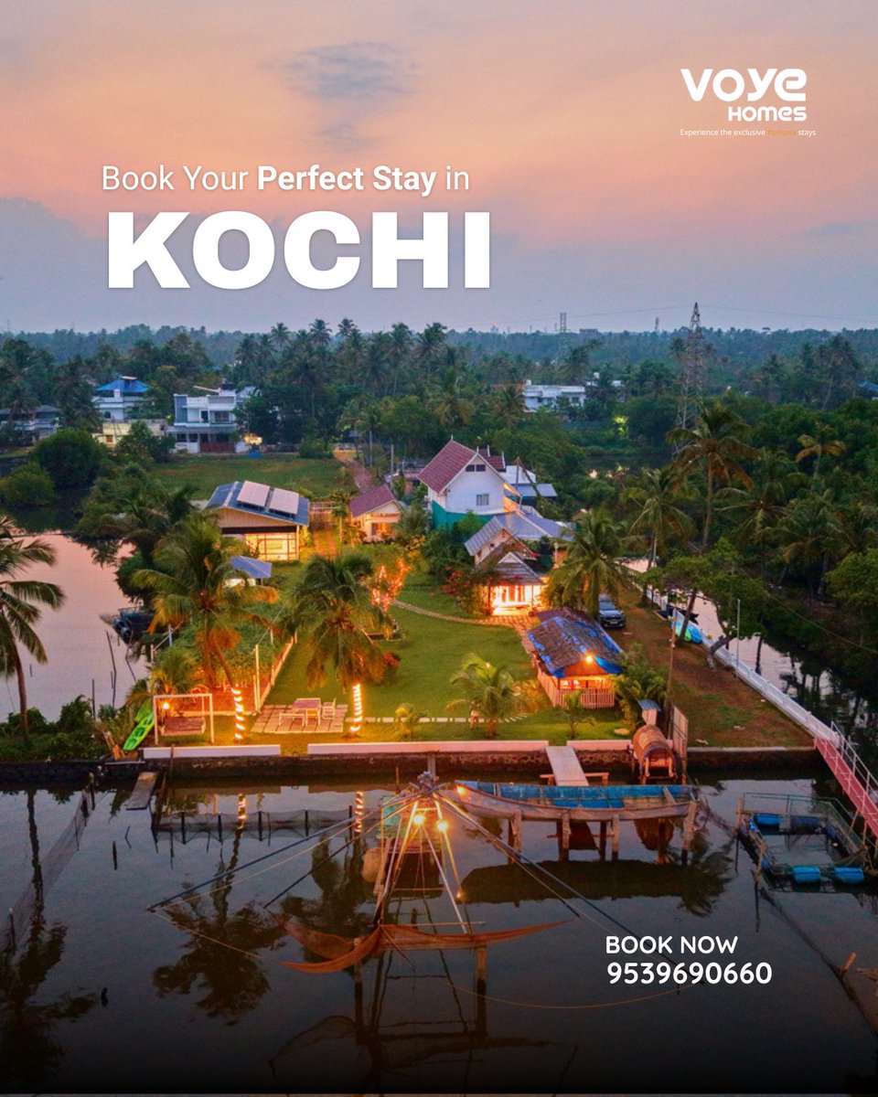 HomesVoye's tweet photo. Looking for the best private lakeside villa in Kochi? 🌊🏡

📍Kumbalangi, Kochi, Kerala
🔗 Book now: https://t.co/DHVCfg1L4B https://t.co/i7dyQLSa1D