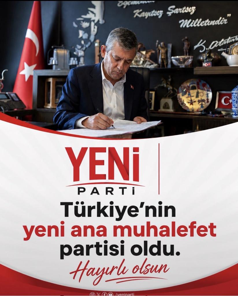 Abdurrahimo47's tweet photo. Hayırlı olsun umarım Yeni parti CHP'nin deĝil Türkiye'nin yenisi olur ,Diktatör ve Zulüm rejimini tarihin çöplerine gönderir
#YENİPARTİ #YeniPARTİ #ÖzgürÖzel
#yolayrımı https://t.co/4V7UAB9XMA
