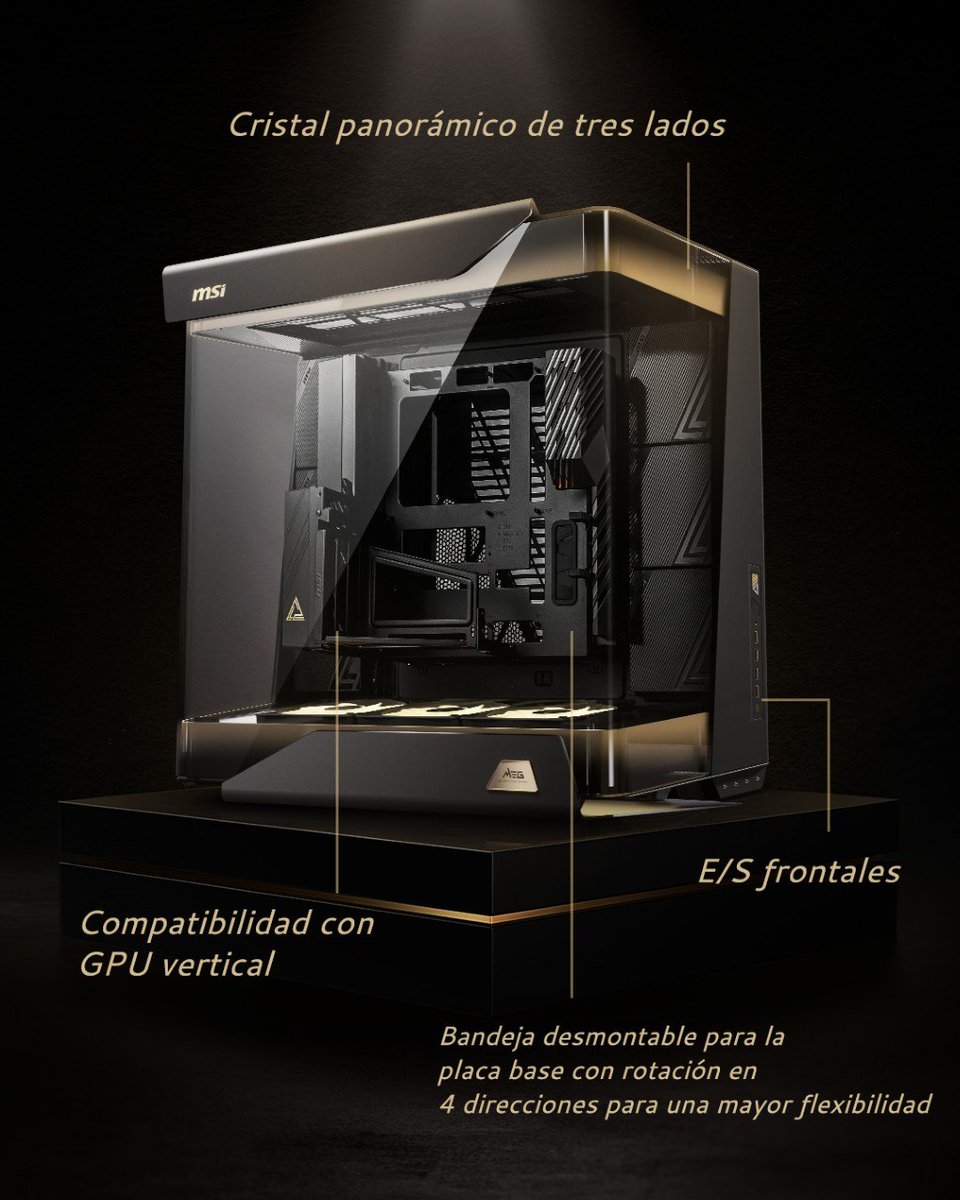 MSI_ES's tweet photo. Nada es casual. Nada es genérico✨
La MEG MAESTRO 900R y la MEG CORELIQUID E15 son el resultado de innumerables decisiones meditadas.

Detrás de este lanzamiento hay horas de meticuloso perfeccionamiento y una obsesión incansable por los detalles más pequeños y ocultos👀 https://t.co/4J1fghJuSW