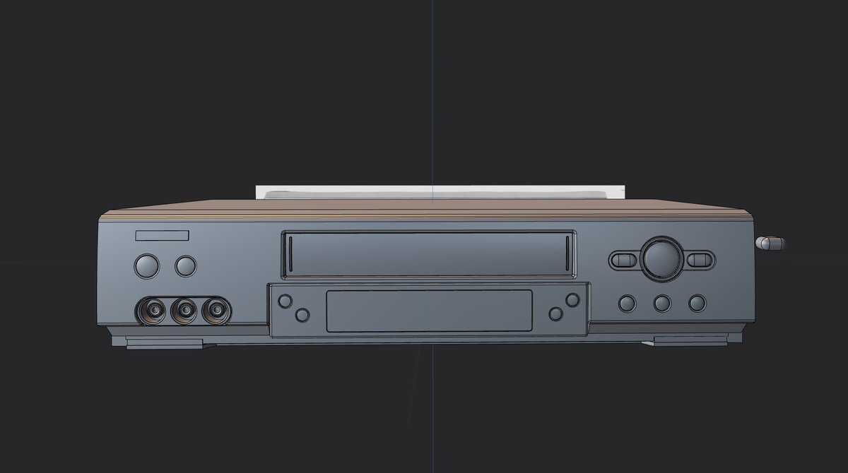 MarvinLeeeeeeee's tweet photo. 友人から借りっぱなしのVHSデッキ。
#blender
#plasticity https://t.co/g2ZHFmfBKs
