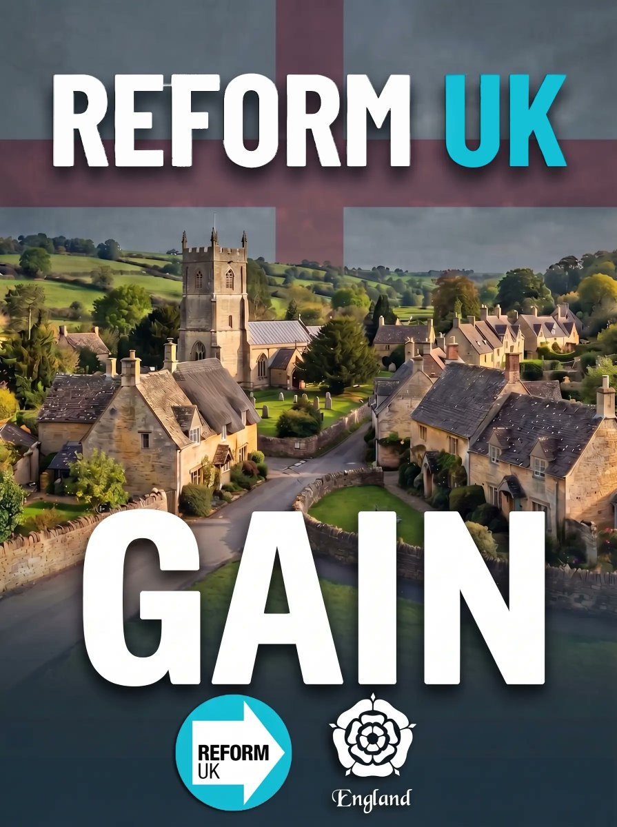 Verbal_Vortex's tweet photo. Reform GAIN from the Tories at Conservative stronghold Cuxton, Halling & Riverside (Medway) By-Election.

➡️ Reform UK: 35.7% (New)🍻
🌳 Conservatives: 30.9% (-12.9)
🌍 Greens: 20.5% (-11.4)
🥀 Labour: 11.4% (-9.1)
🟡 Lib Dem: 1.5% (-2.3)
