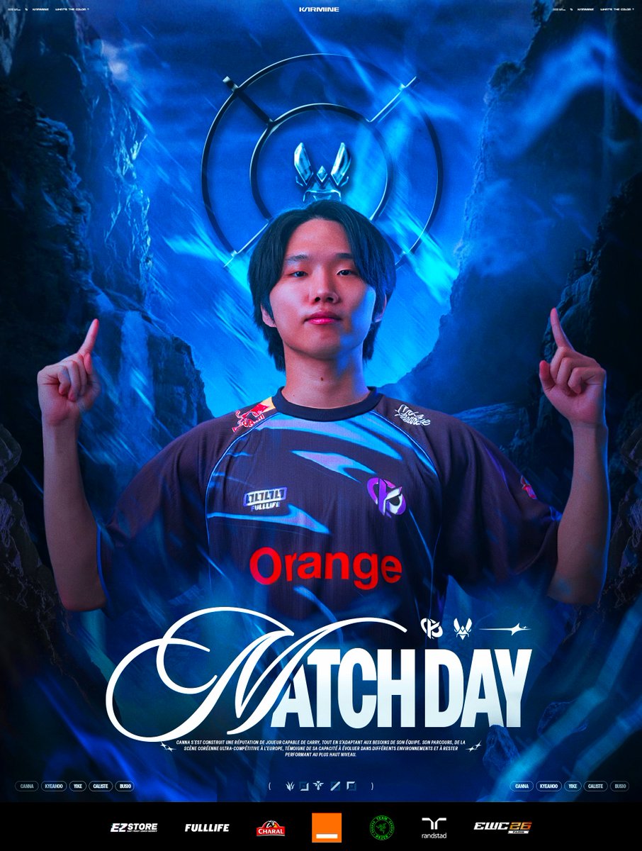 KarmineCorp's tweet photo. 🔴 LEC 2026 Summer - Day 1 

Le Summer commence. Un seul objectif : tout gagner, soulever le trophée et retrouver l'international !! #KCWIN

🆚 @TeamVitalityLOL
🕖 Vers 19h 
📺https://t.co/Foz6r5W9Fs https://t.co/FyXKKtyprg