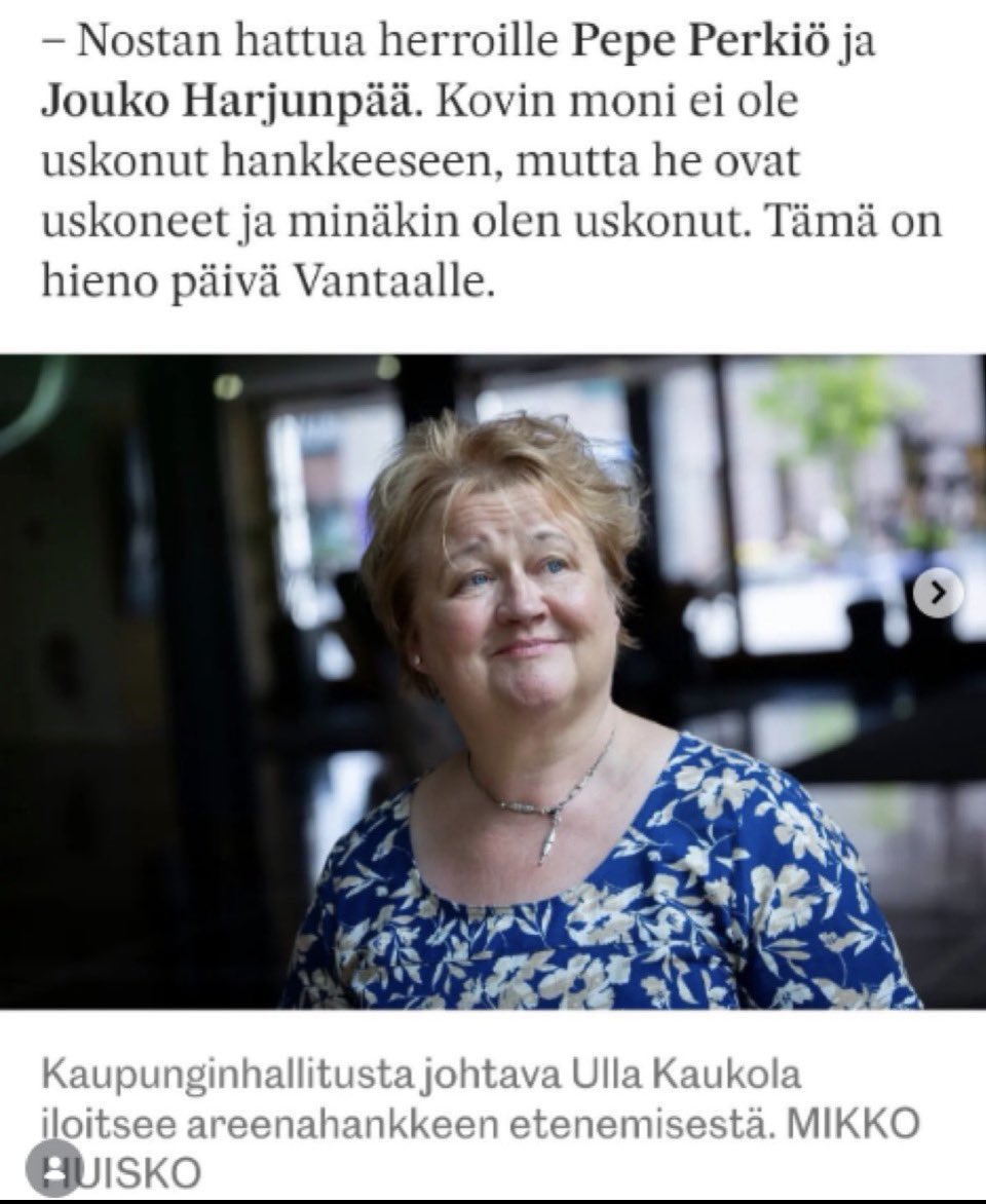 SFjder's tweet photo. Hyvin menee Vantaalla. KH pj Ulla kehui 200 miljoonan hallihanketta! Nyt on paljastunut että kaikki ei ole sitä miltä näyttää. Ja Ulla ei enää kommentoi. #vantaa #hallihanke https://t.co/PMaQhPjWzP
