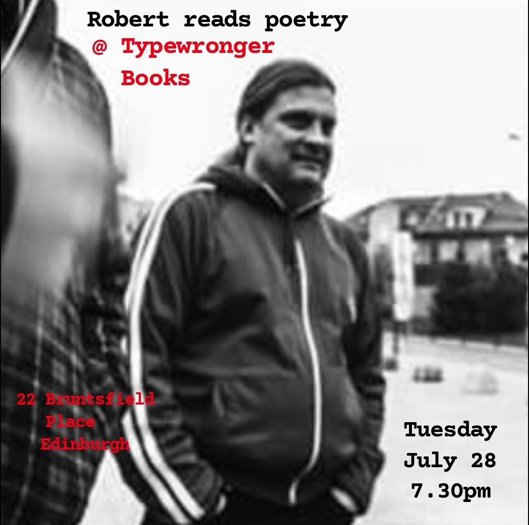 stastnyrob's tweet photo. Next Tuesday 28 July I'm going to be reading my poetry at Typewronger Books in Edinburgh, Scotland. 

I write about people minus the make-up. The way we are, the good, the bad. And then we share we get to connect, see things together.

#poetry #art #work #writing #amwriting #life https://t.co/Qk5aUCPwSa