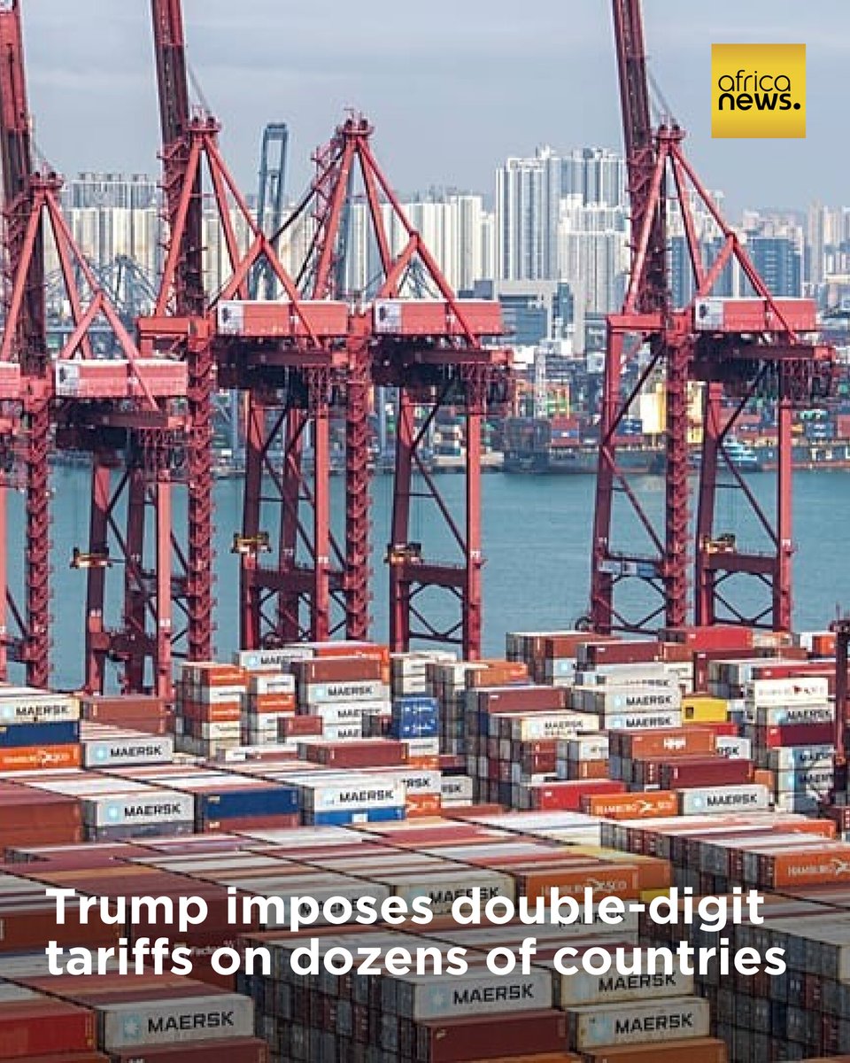 africanews's tweet photo. The United States announced extra tariffs of 10% to 12.5% on 60 economies late Thursday, saying the countries had failed to adequately enforce a ban on goods made with forced labor.
➡️ https://t.co/poNzT6TeoU https://t.co/L4iXoJ980p