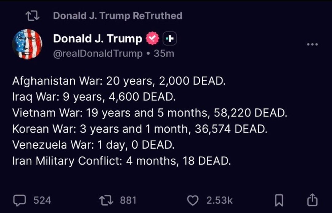 RaySharradh's tweet photo. @Angry_Staffer As if it wasn't disrespectful enough that Trump trivialized all 18 service members killed in the war with Iran, but he just doubled down and gut punched these four before they have even been buried. https://t.co/SVAnvpaOVx