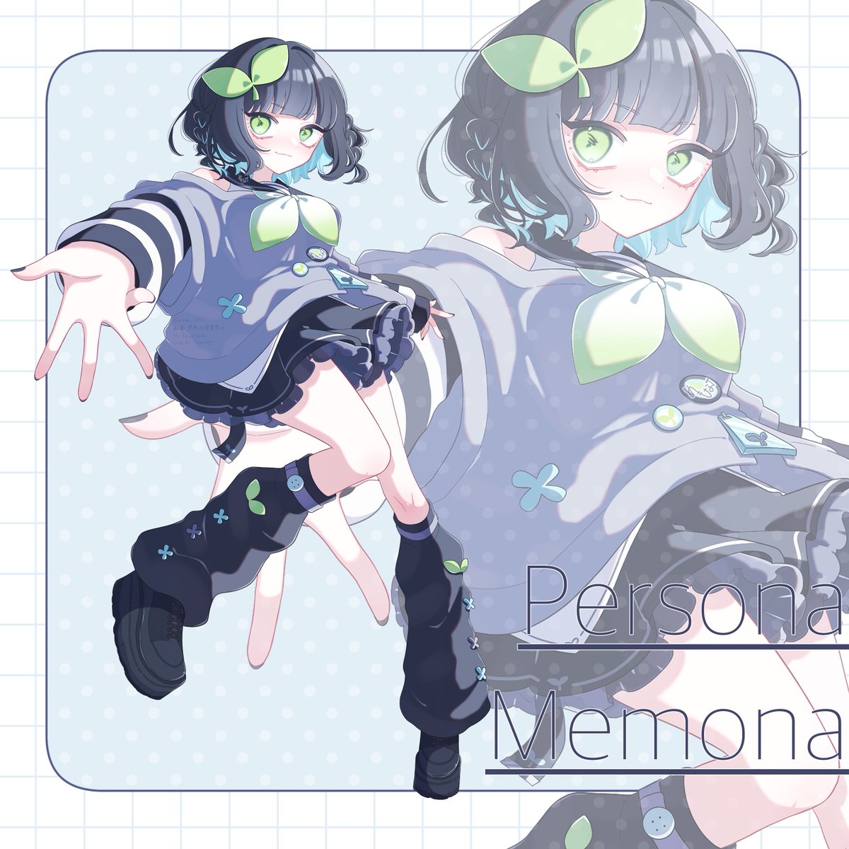 mem_1295's tweet photo. 🌱💗🖤 #イラスト #代理キャラ #OC https://t.co/S22N3lYBQa