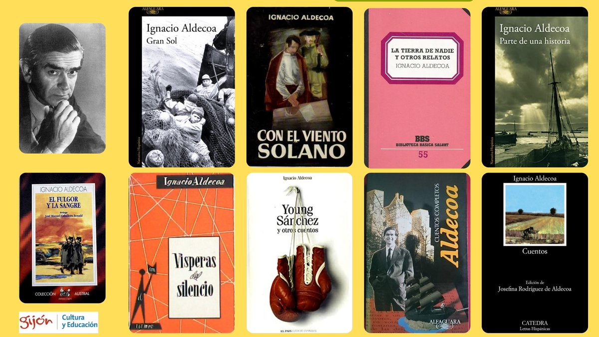 BibArenaGijon's tweet photo. #UnDiaComoHoy de 1925 nace #IgnacioAldecoa , destacado #escritor de la #Generacióndel50, reconocido como uno de los grandes maestros del #cuento breve en el #sigloXX . ¡Tienes sus #libros disponibles en las #bibliotecas de la @RMBGijonXixon ! #veranolector 📖🏖️ #lectura https://t.co/vLzv2ZVzXb