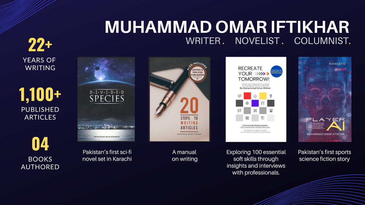 write_itright's tweet photo. @RomanceMona Thanks for the #writerslift. I am a writer (since 2004) with 1,100+ articles and columns #published in publications of #Pakistan; author of 02 #sciencefiction stories, #writing manual, and a #book on soft #skills. Follow my literary journey here: https://t.co/ktKoVh3209 https://t.co/QE3bEr3pGe