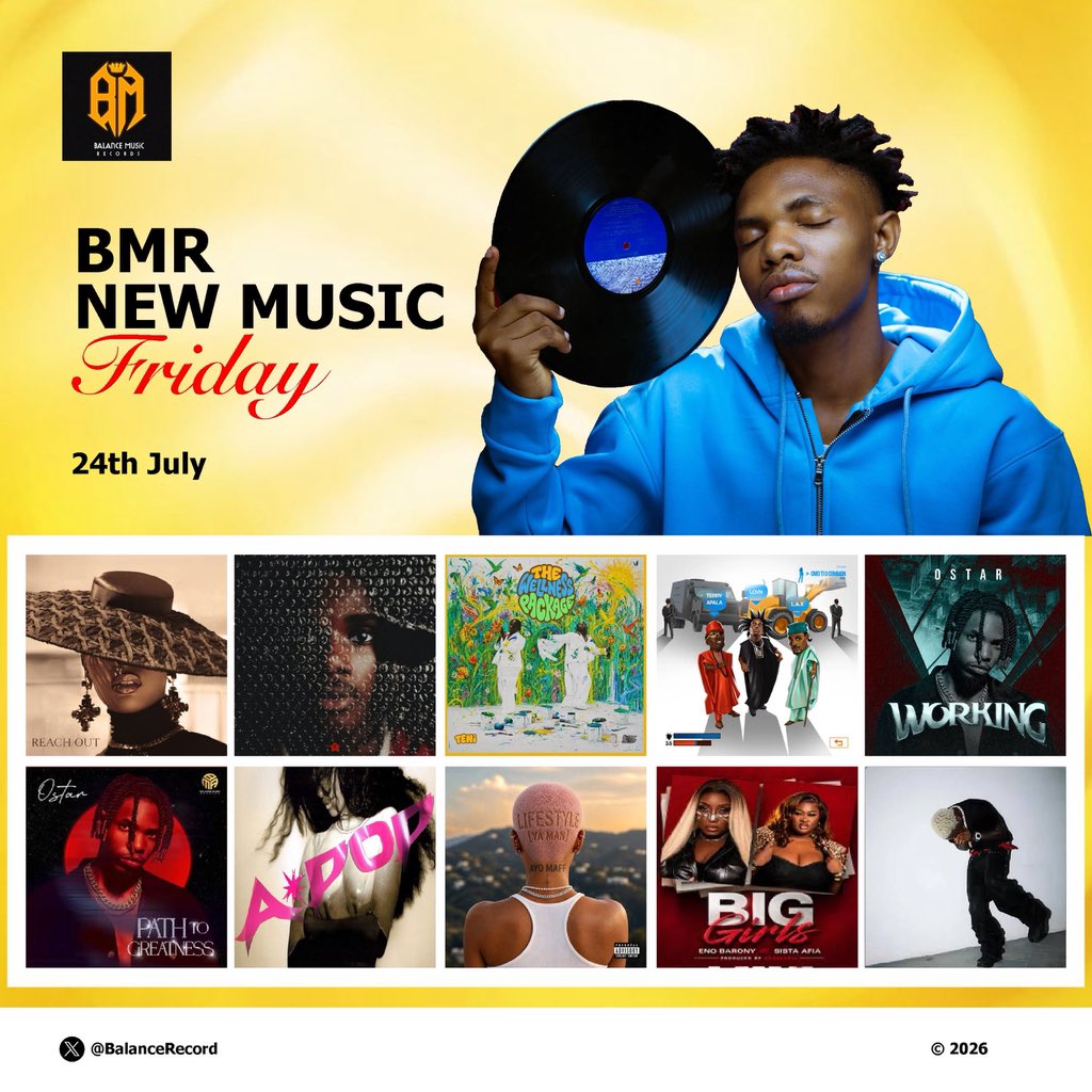 BalanceRecord's tweet photo. BMR New Music Friday Top 10 Picks
(1st Five)

Ayo Maff - LIFESTYLE (YA MAN)
Mavo - ICE CREAM 
Ostar - WORKING 
Lovn, L.A.X, Terry Apala - OMO TI O COMMON II
Teni, Chike - WURUMANYA https://t.co/K6X4eNja2M