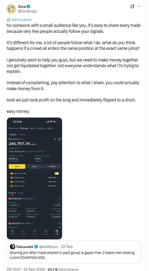 semifury's tweet photo. Ya arkadaş bunu görünce şok oldum. İşte anlatmak istediğim bu , bizim influencerlerin tek derdi insan kandırmak olmuş. Ben bunu paylaşıcam ve büyük ihtimalle engelleyecek ama gerçekler böyle.
@Zorathzzz dostum içeriklerin kopyalanıyor ( Your content is being copied.). Paylaşımı gören arkadaşlarda içeriği kim kopyalamışsa etiketleyebilir 😀