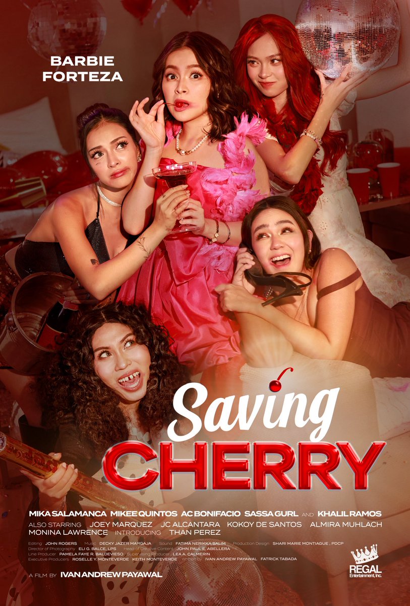 dealwithBARBIE's tweet photo. friendship looks better with a little chaos 🍒🔥

#SavingCherry official movie poster

showing in cinemas on september 2, 2026 https://t.co/CmDLtl5wV6