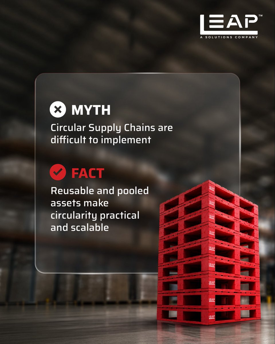 india_leap92209's tweet photo. Many Supply Chain decisions are still based on outdated assumptions. It’s time to separate fact from fiction. Swipe through 4 common myths and discover why smarter asset utilization is the future.
#LEAPIndia #SupplyChain #AssetPooling #Logistics https://t.co/yTunjCLFAc