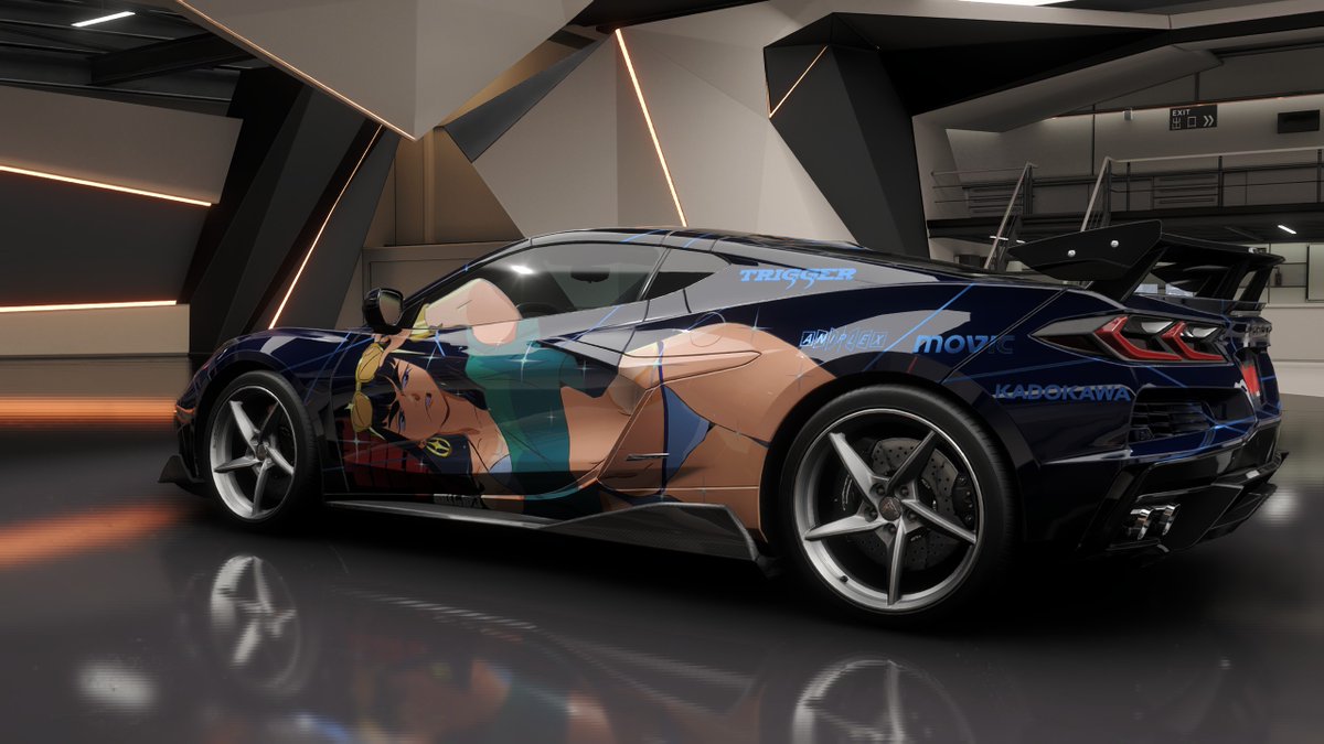 LongPattunko's tweet photo. Corvette E-Ray 鬼龍院皐月 https://t.co/PfmJzqR9Gj