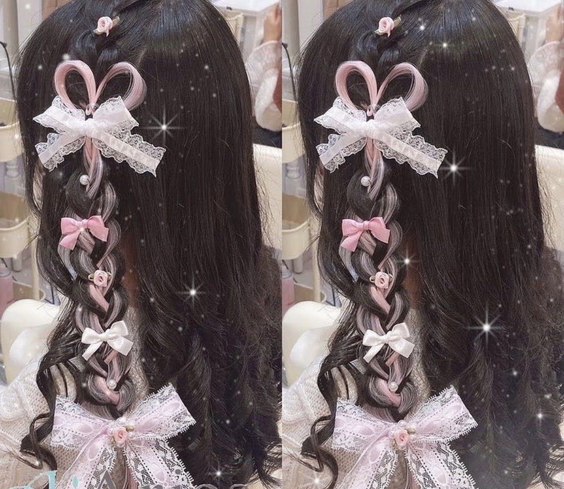xngelette's tweet photo. imagine  hair  like  this  for  bina  . .  so  cute  🎀 https://t.co/QZxsgDMapw