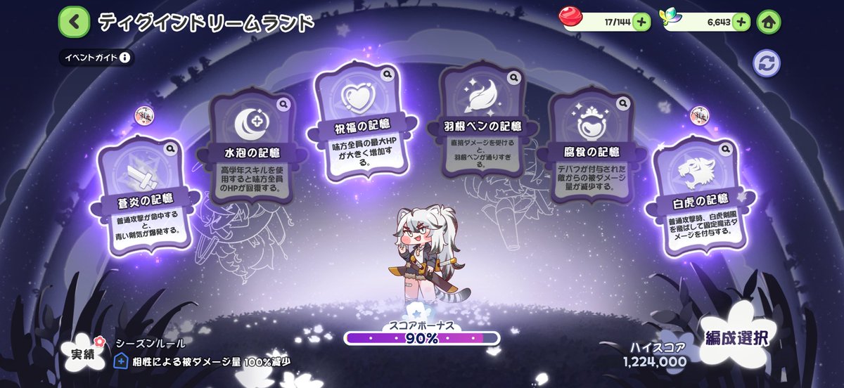 aii_mere's tweet photo. ティグいないけどドリームランドなんとかクリアできた〜꜀(^. .^꜀ )꜆੭ https://t.co/ISFIfKKlnb