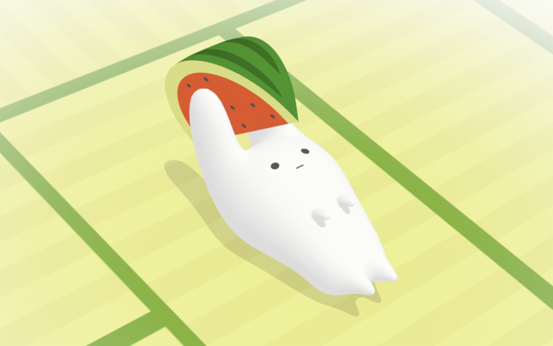 tamagarugo's tweet photo. スイカを食べるウサギ https://t.co/OKsEQCrmsW
