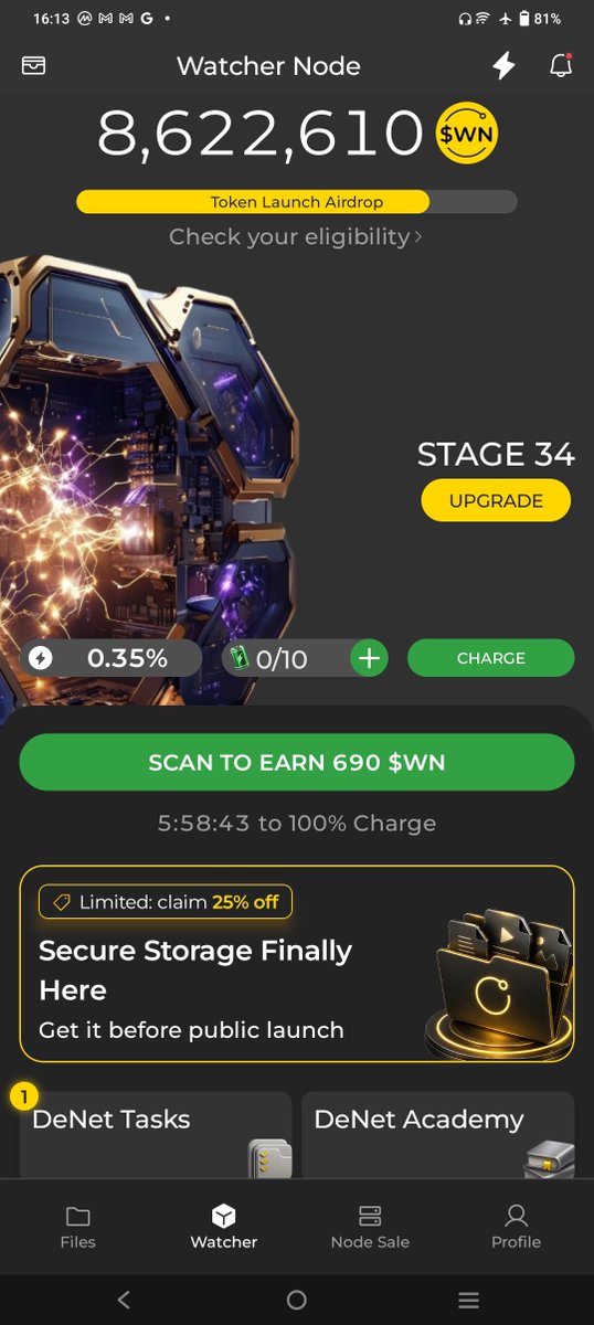 MSHAHID402's tweet photo. Hello Everyone!
I'm running my Watcher Node with @DeNetPro to help strengthen decentralized storage and contribute to a more secure Web3 ecosystem. Proud to be part of the network! 🚀

#WatchersEverywhere https://t.co/DvZFGbpVO2