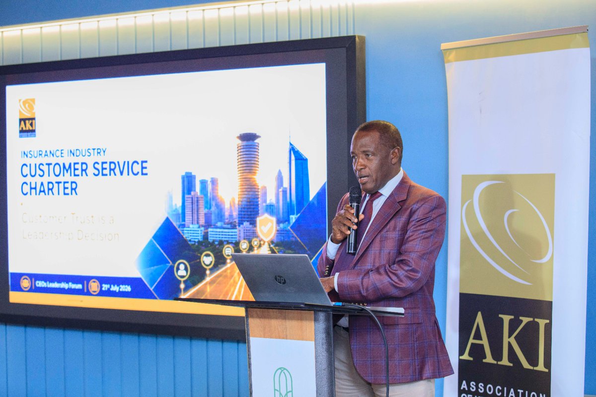 AKI_Kenya's tweet photo. A new standard for customer service in Kenya’s insurance industry begins.💼👏🏽

The Association of Kenya Insurers earlier this week officially launched the implementation of the Insurance Industry Customer Service Charter, marking an important step towards improving customer experience, strengthening public trust and raising service standards across the sector.

The Charter establishes a common baseline for the level of service every customer should expect when engaging with an insurance company.
It is anchored on five key pillars:
1. Accessibility
2. Transparency
3. Efficiency
4. Fairness
5. Responsiveness.

Developed in collaboration with customer service champions from AKI member companies and research firm @IpsosKenya , the Charter reflects the industry’s collective commitment to placing customers at the centre of insurance service delivery.

This is more than the launch of a Charter—it is a shared commitment to delivering consistent, reliable and customer-centred service at every touchpoint.

#AKI #InsuranceIndustry #CustomerServiceCharter