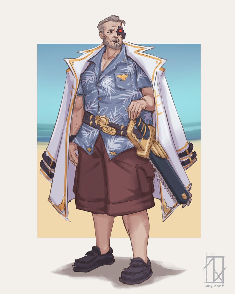 zephart_'s tweet photo. Abelard Werserian but Summer skin. 
#warhammer40000 #unc https://t.co/RI5Ef3m4Ab