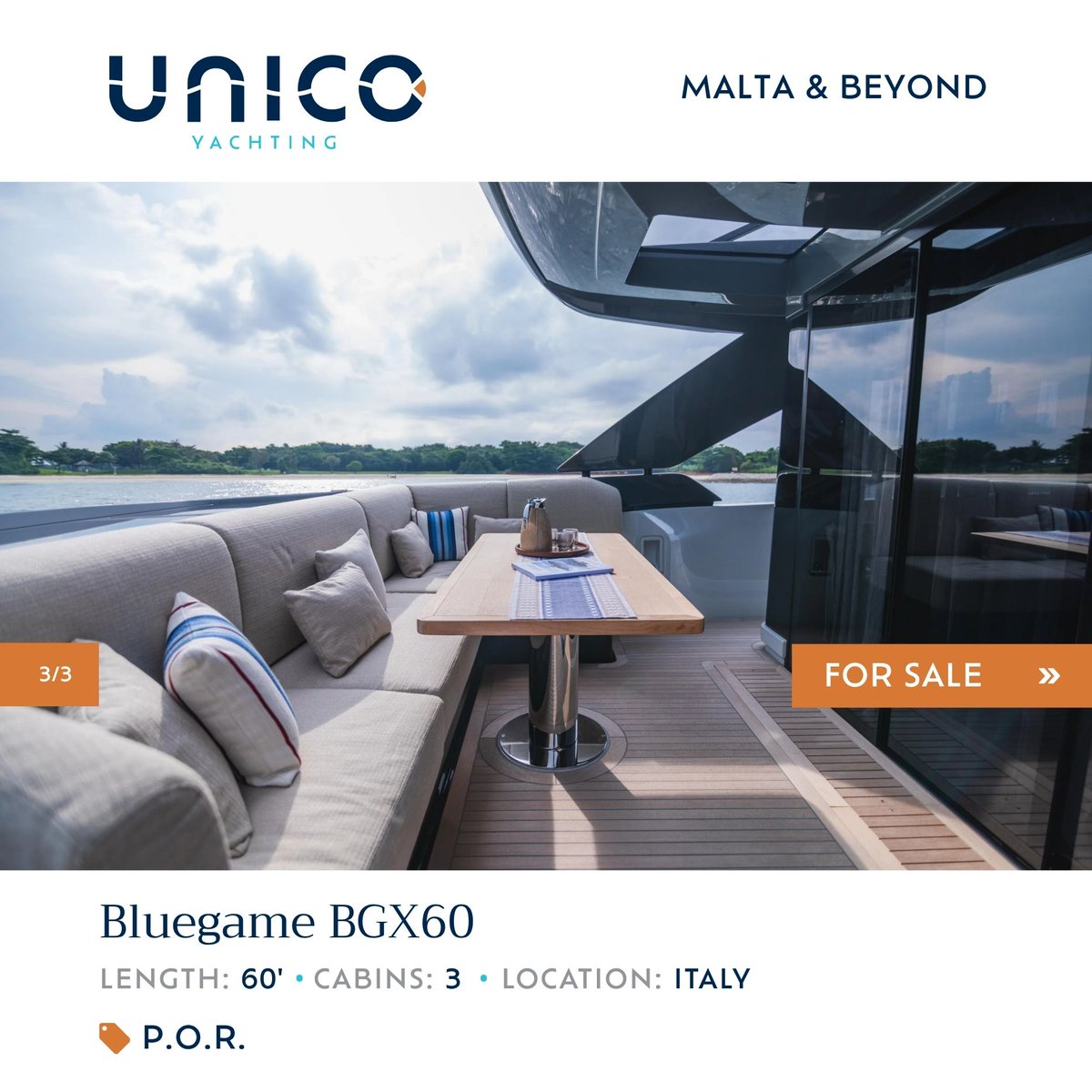 UNICOYachting's tweet photo. 🚤2023 Bluegame BGX60 | Near-New Condition | 
Exceptional Opportunity

A rare opportunity to acquire a 2023 Bluegame BGX60 combining cutting-edge Italian design, luxury comfort, and outstanding performance, now available through UNICO Yachting.

🔗https://t.co/HZoEafhmC5 https://t.co/41nHuQZQ92