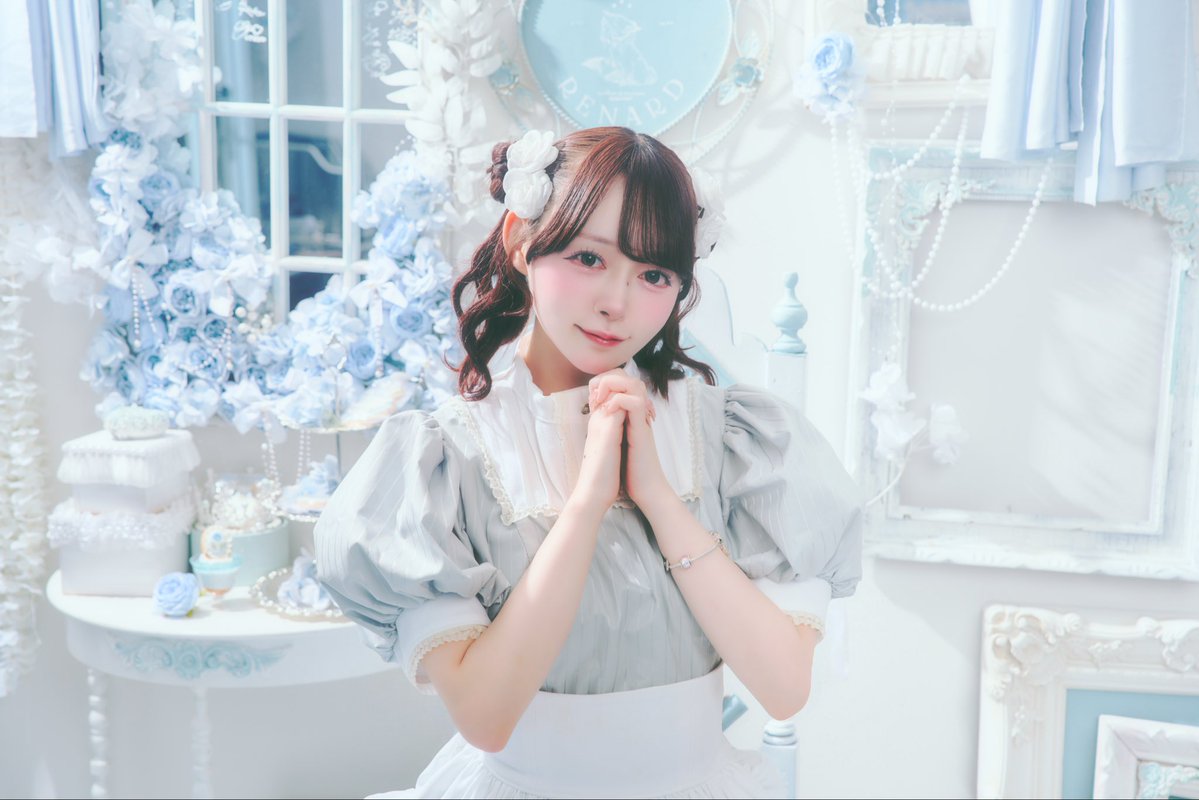 m____mu37's tweet photo. お姫様気分になれるヘアサロン₊˚⊹ 𐦍༘⋆₊ ⊹
（@Salon_de_Renard ）でヘアメしてもらったよ〜🫖🩵

メイドさんな店員さんに髪の毛をかわいくしてもらえちゃう♡♡
しかも食べ物までかわいかったよ、、🍪♡

大切な日や推しに会う日はここできまり♡ https://t.co/PrfyjEbxY8