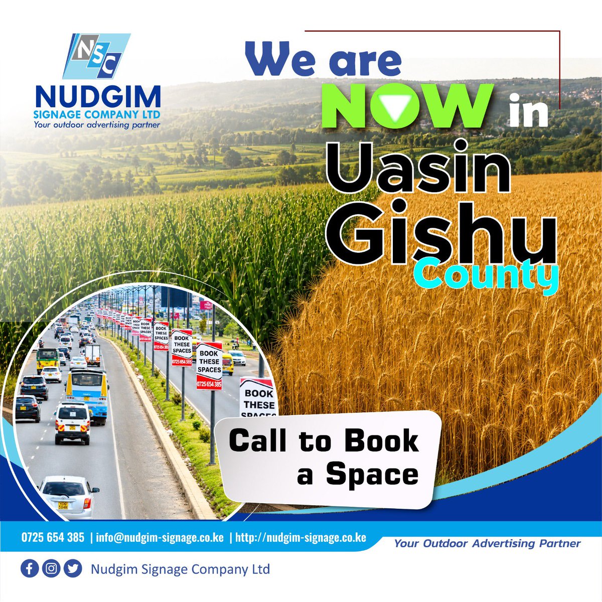 NudgimSignage's tweet photo. Chamgei, Uasin Gishu! 👋
Did you know Nudgim Signage Company Limited is in Uasin Gishu?
Let's help your business stand out with strategic outdoor advertising.
📞 Contact us today.
#UasinGishu #OutdoorAdvertising #NudgimSignageCompanyLimited https://t.co/fJLHvfRDFO
