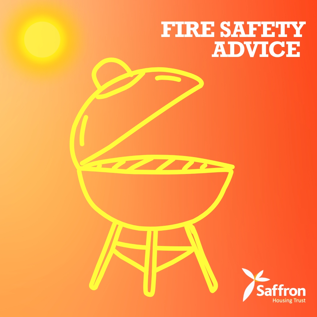 SaffronHousing's tweet photo. ☀️Hot, dry weather spreads fire fast. Follow these safety tips: no disposable BBQs on dry grass, no discarded cigarettes, keep batteries safe, and avoid bonfires. 🔥 https://t.co/NVX16MjMH4