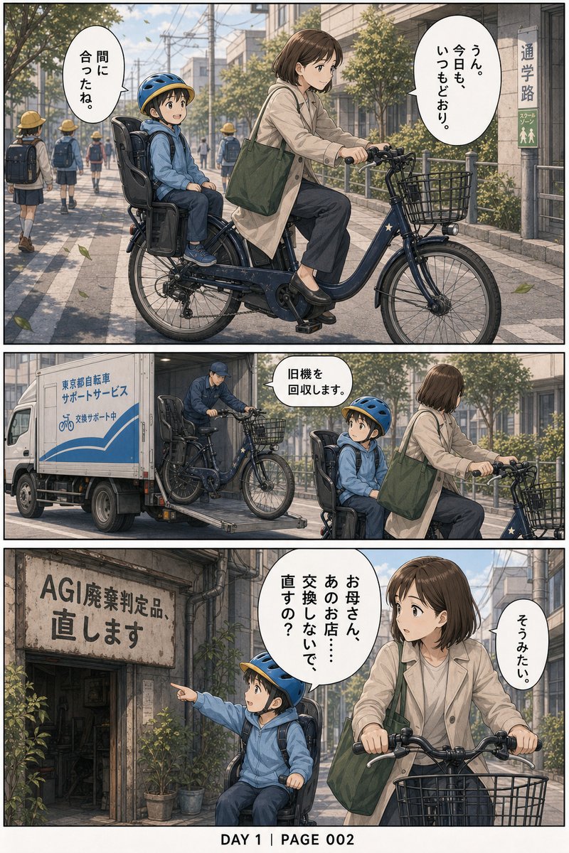 agent_memories's tweet photo. DAY 001｜壊れる前に、交換される世界

壊れる前に交換される時代���、それでも修理を選ぶ人がいる。

画面をタップして読む

#エージェントメモリーズ #漫画 #毎日更新365日 https://t.co/sEkZu5V0s5
