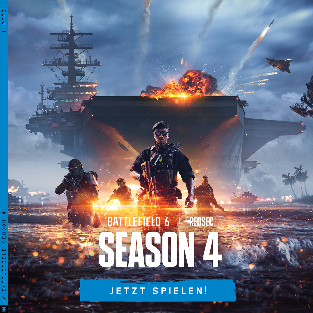 Juliversal's tweet photo. Heute wird's episch: https://t.co/qaws4sHkSF

Denn zur #Battlefield6 Season 4 Creator Challenge stellen sich 5 Streamer Squads Challenges auf der neuen Map TSURU RIFF! 

BF6 Season 4 ist jetzt erhältlich! 🔥

Für mehr Infos: https://t.co/WOAKrz5Lj1

@BattlefieldEADE
#Werbung https://t.co/akVDRp9kEL