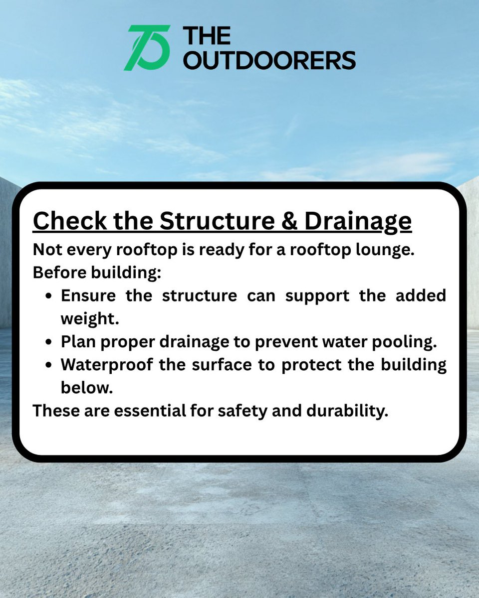 Theoutdoorers_'s tweet photo. A beautiful rooftop starts with the right decisions. Save this guide before you begin your project, you’ll thank yourself later

Call us : 
📞 0814 827 9685

#theoutdoorers #interiordesignerinlagos
#renovation #outdoorliving
#interiordesigner https://t.co/N9VSxww4Gy
