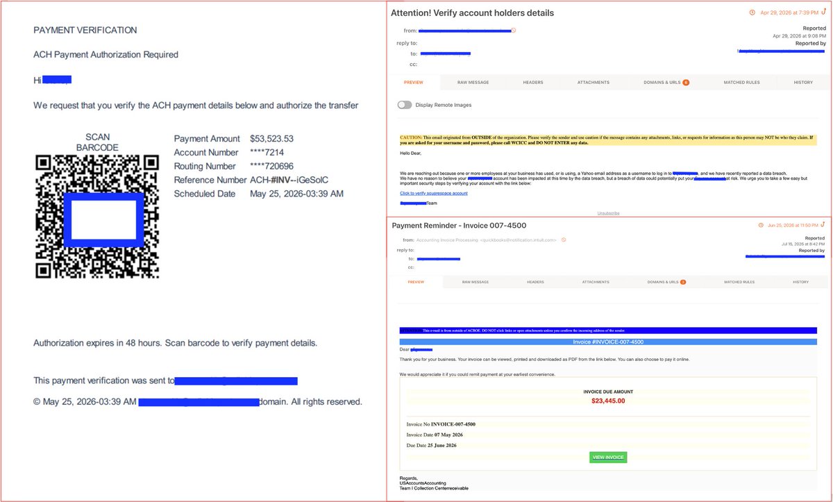 Kb4Threatlabs's tweet photo. Attackers Turning .vu Domains into a Phishing Paradise

KnowBe4 ThreatLabs has been tracking a major surge in phishing campaigns leveraging infrastructure hosted on Vanuatu’s .vu top-level domain (TLD).

The .vu registry operates with minimal administrative friction requiring no strict ID verification while offering bulk pricing and default WHOIS privacy. This creates a low-enforcement operational base for threat actors. Intelligence across flagged domains shows that only 1% faced serverhold intervention. Rather than attempting to maintain compromised domains, attackers utilize rapid rotation, with an average domain operational lifespan less than a month from registration to detection.

Activity was minimal through Feb–March, spiked hard in May, and held a sustained volume band through June–July. This isn't a test run. it's an established operation.

Technical fingerprints across the infrastructure point to #Sneaky2FA, an AiTM phishing kit. Standardized CAPTCHA gates, concentrated registrar usage, and uniform nameserver patterns are consistent with Phishing-as-a-Service scaling.

Individual domain blocks won't cut it here. Detection requires TLD-level behavioral signals: registration velocity on .vu, WHOIS privacy concentration and nameserver uniformity across newly-registered domains.

#Cybersecurity #ThreatIntel #Phishing #KnowBe4 #ThreatLabs