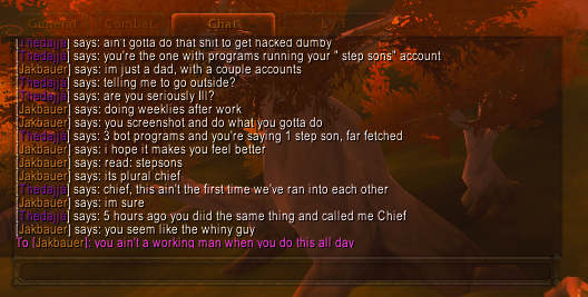 SkillChecK3D's tweet photo. @Warcraft Instead of having GM's carry Streamers in High Mythic Keystones, how's about you tell them to investigate 
https://t.co/wxM5cNuNeg
this Gold farmer has an entire guild and owns 32 (Plus his main account *33)  Bot Programs flying around mass reporting people who target the main https://t.co/kH5TpP9gXo