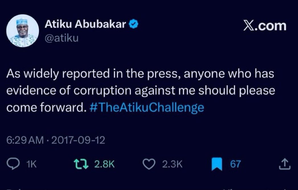 idreezsadam1's tweet photo. The #AtikuChallenge shouldn’t stop at “bring evidence.” Nigerians also deserve answers to long-standing questions.
If we’re talking about accountability, then it’s fair to ask: during the privatization era, what exactly happened with the following industries?
Industries and assets that underwent privatization or concessioning included:
NITEL and M-Tel (telecommunications)
Nigerian ports (through terminal concessions)
ALSCON (Aluminum Smelter Company of Nigeria)
Several cement companies
Banks and other government-owned enterprises
Some power sector reforms began during that period
Why is such a strategic national assets still not delivering on its promise decades later?
Public office comes with public scrutiny. Asking tough questions isn’t witch-hunting, it’s accountability.