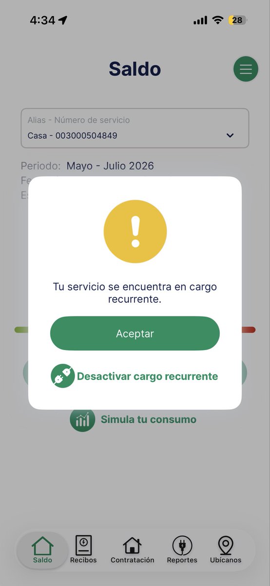 Marco_V_A_A's tweet photo. Hola @CFEmx  
Duda, por qué no se ha cobrado el recibo de estos 2 meses si tengo el cobro recurrente? No quiero problemas después y aparte tengo la tarjeta domiciliada https://t.co/X7PoZAiNyr